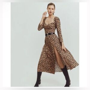 Reformation Mara Dress Bobcat Size 14